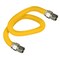 Flextron Gas Line Hose 3/8'' O.D.x60'' Len 3/8" FIP Fittings Yellow Coated Stainless Steel Flexible Connector FTGC-YC14-60H - alternate 1